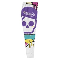 Image 4 of Purple Skull Meets Pizza Women's Joggers