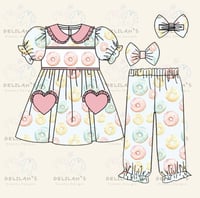 DDD Girls Pastel Donut Pyjamas