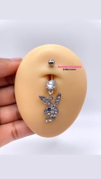Blue Eyed Playboy Bunny Belly Ring