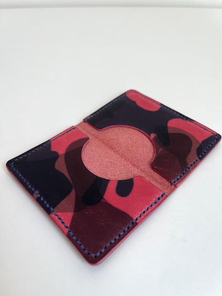 Image of Hot Pink Camo Slim Bifold Cardholder 