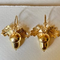 Image 4 of GOLD ACORN EARRINGS
