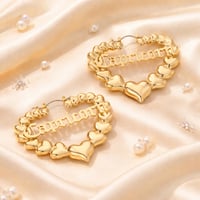 Image 2 of Yellow Gold Zodiac Earrings