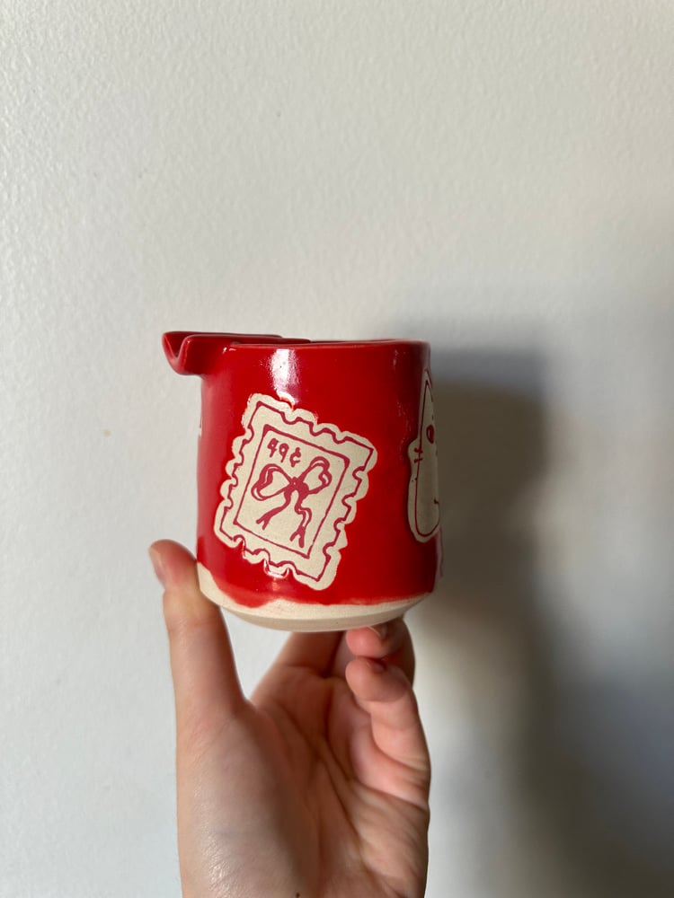 Image of Lucky Cherries Ash Cup (red)