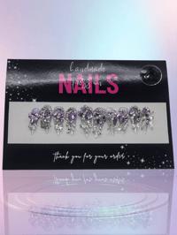 Image 1 of Amethyst Luxe - Handmade Press On Nails (Medium)