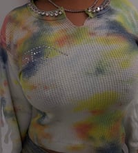 Image 4 of Vintage Sex Tie Dye Flame Thermal (Ready To Ship❗️)