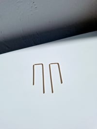Image 1 of Gold filled needle earrings