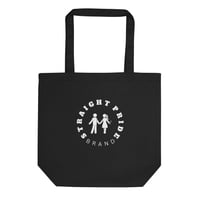 Black Eco Tote Bag (Black & White)