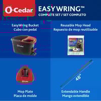 Image 10 of O-Cedar EasyWring Microfiber Spin Mop with Bucket System