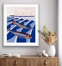 Image 3 of Sardines & Steam Liner Print