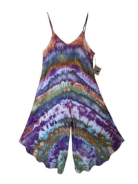 Image 2 of S Woven Wide-Leg Jumpsuit with Pockets in Earthy Agate Ice Dye