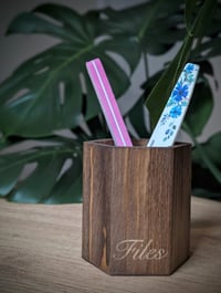 Image 4 of Wooden Hexagon Tool Cup