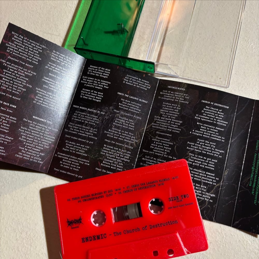 ENDEMIC - "The Church of Destruction" cassette