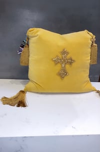 Image 1 of Gaudy Rich Cross Pillow