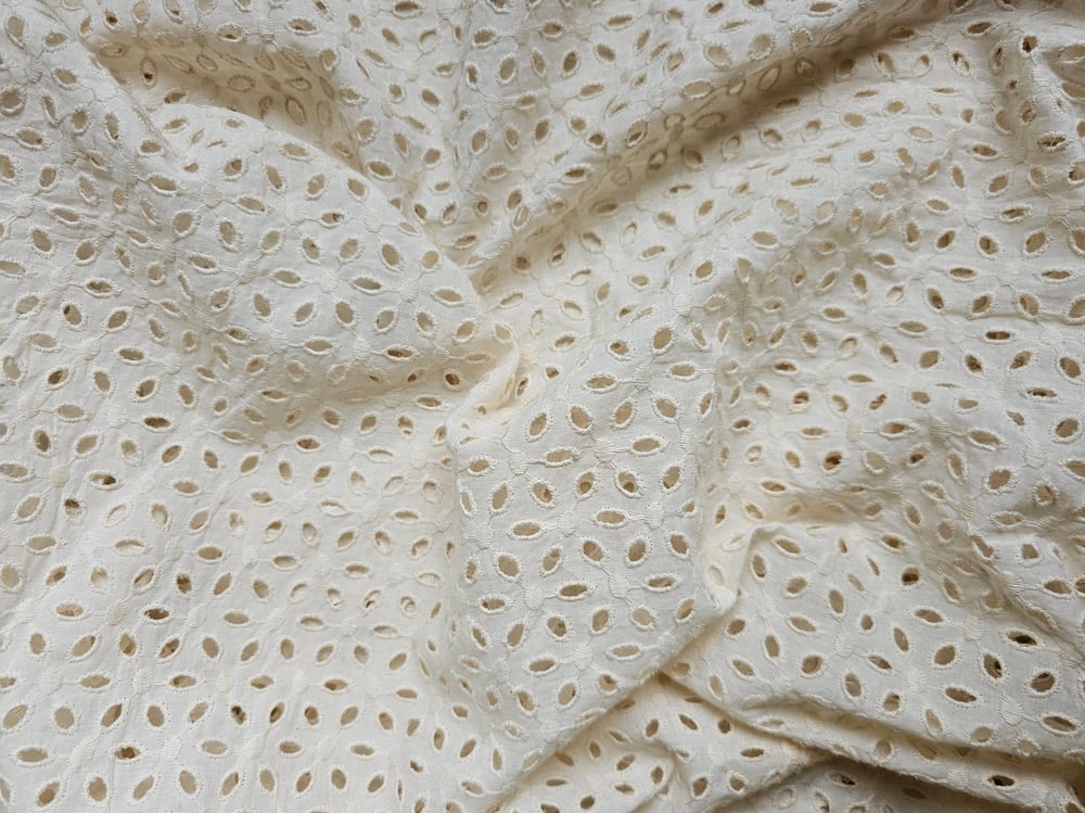 Image of Namaste fabric broderie ajourée 