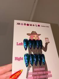 Image 1 of Purple/Blue Cheetah