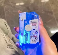 Image 2 of 2026 No Laser New Creative Luminous Transparent Gyroscope Lighter 2-in-1 Rotating Windproof Lighter