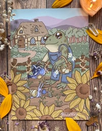 "Gardening Toad" prints
