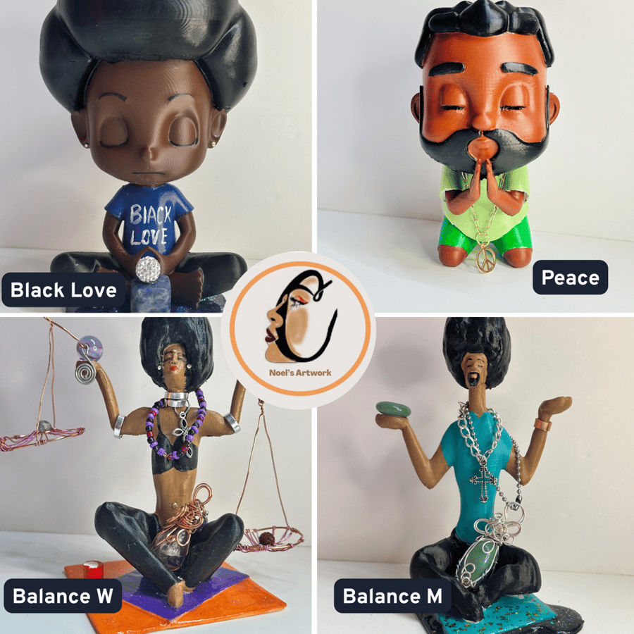 Image of Hand Painted Figurines 3D Print