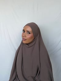 Image 1 of Taupe khimar 