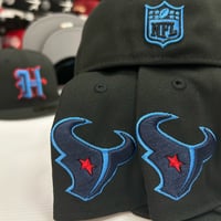 Image 3 of New Era 59Fifty Black- Team Color