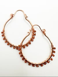 Image 2 of Goldstone (Copper) Swing Earrings