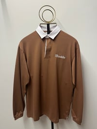 Image 1 of MOVIDA RUGBY PLAIN POLO BROWN