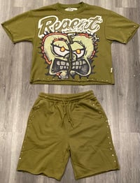 Repent Crop Tee Jogger Set