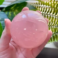 Image 2 of Rose Quartz Sphere C