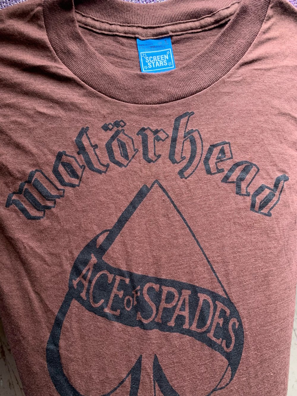 70's ScreenStars Men's SMALL Brown Motörhead MUTHA FUCKER