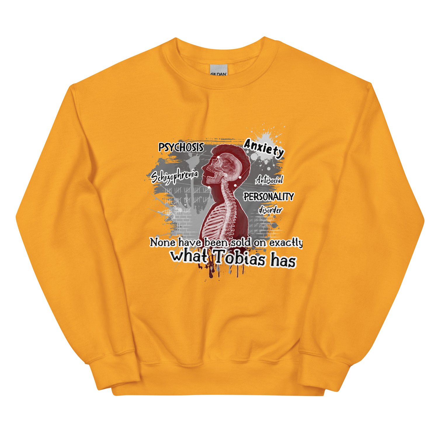 Image of Officially licensed Leigh Rivers Psychotic obsession Tobias Unisex Sweatshirt