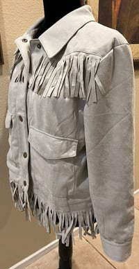 Image 3 of Cream Fringe Jacket Stevie Nicks