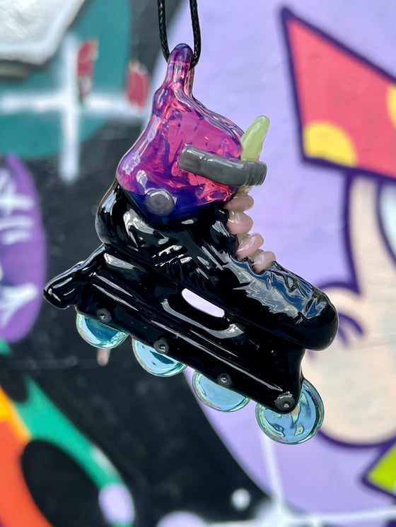 Image of KENNY’S ROLLERBLADE glass pendant