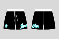 LocalHoops Neon Lights Shorts - Black/Turquoise