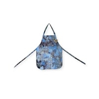 Image 1 of Adult One Size Cotton Twill Pocket Apron in Stormy Skies Watercolor Ice Dye