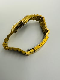 Image 8 of Rado Purple Horse Day Date Black Dial Gold Plated Automatic Men’s Watch