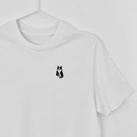 Image 3 of T-SHIRT THE_NK_CAT WHITE UNISEX