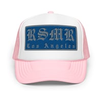 Image 1 of Rossmore. Blue Motif  - Classic Hat - 