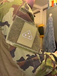 Image 2 of Private 3* Lazer Cut Rank Marking Patch 