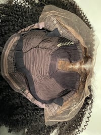 Image 4 of "QUEEN APHRODITE" 14 inch COILY CURLY T-part WIG