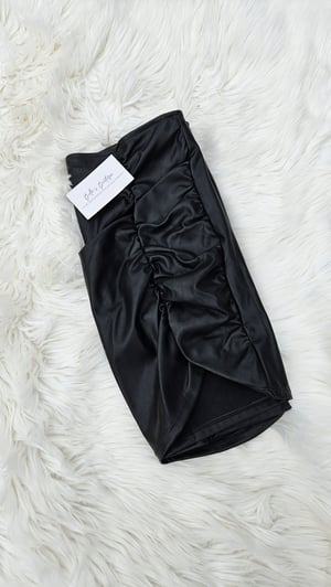 Image of Carina Faux Leather Skirt 
