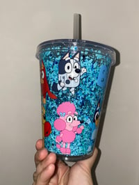 Image 2 of bluey 12oz acrylic tumbler