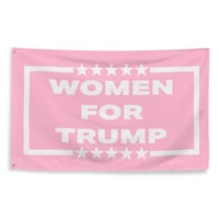 Image 2 of Women For Trump Cotten Candy Pink - Flag from PatriotsCo.com