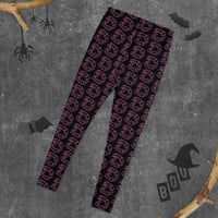 Image 4 of Pink Plastic Fang Black Leggings