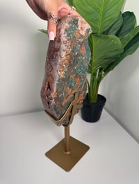 Image 5 of XL DRUZY PINK AMETHYST WITH CUSTOM STAND -BRAZIL-