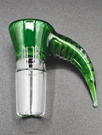 Image 3 of 2K Glass Art 18mm Unground Slide Green