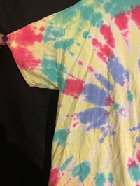 Image 5 of LARGE  Shrimply Irresistible Blacklight Reactive Tie Dye Shirt 5