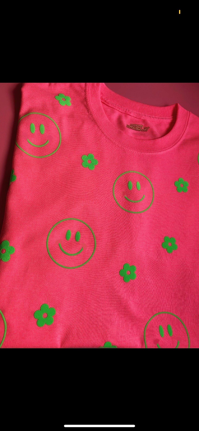Image of  Neon daisy happy tee or sweater 