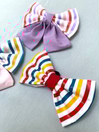 Image 4 of Cabana Beach Hut Stripe Bow Ties / Sailor Bows