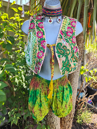 Image 1 of Mini Cropped Mykonos jewel Yellow and green - upto size 10 uk