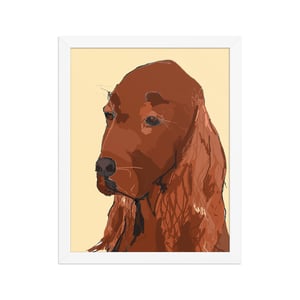 Image of IRISH SETTER FRAMED ART